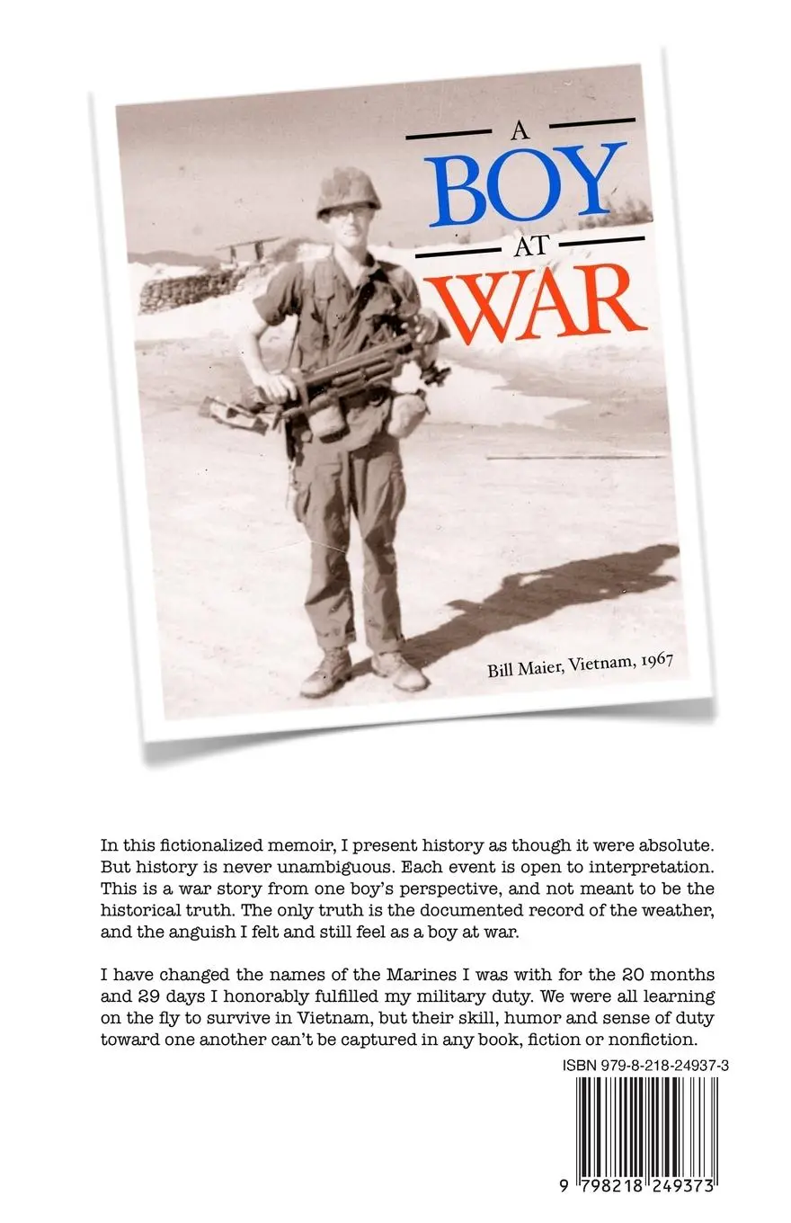 Rückseite: 9798218249373 | A BOY AT WAR | A Marine's Novel of the Vietnam War | Bill Maier | Buch