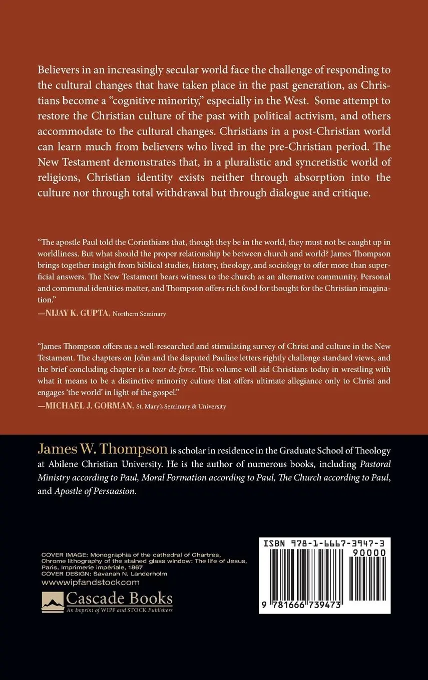 Rückseite: 9781666739473 | Christ and Culture in the New Testament | James W. Thompson | Buch