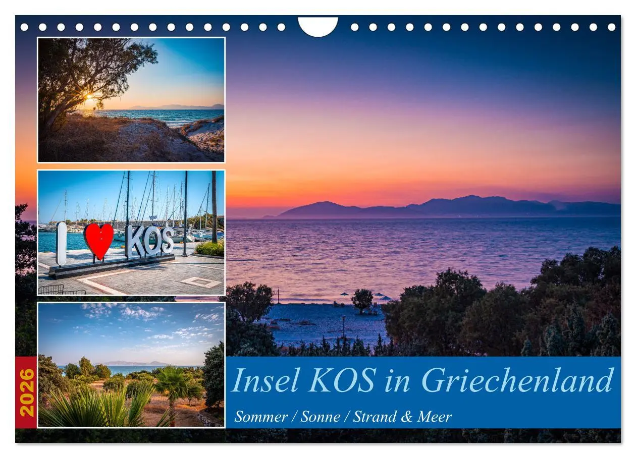 Cover: 9783457269473 | Insel Kos in Griechenland (Wandkalender 2026 DIN A4 quer), CALVENDO...