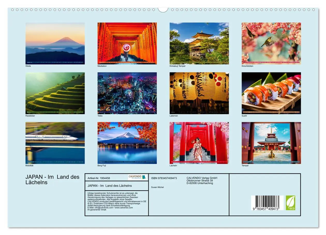 Bild: 9783457409473 | JAPAN - Im Land des Lächelns (hochwertiger Premium Wandkalender...