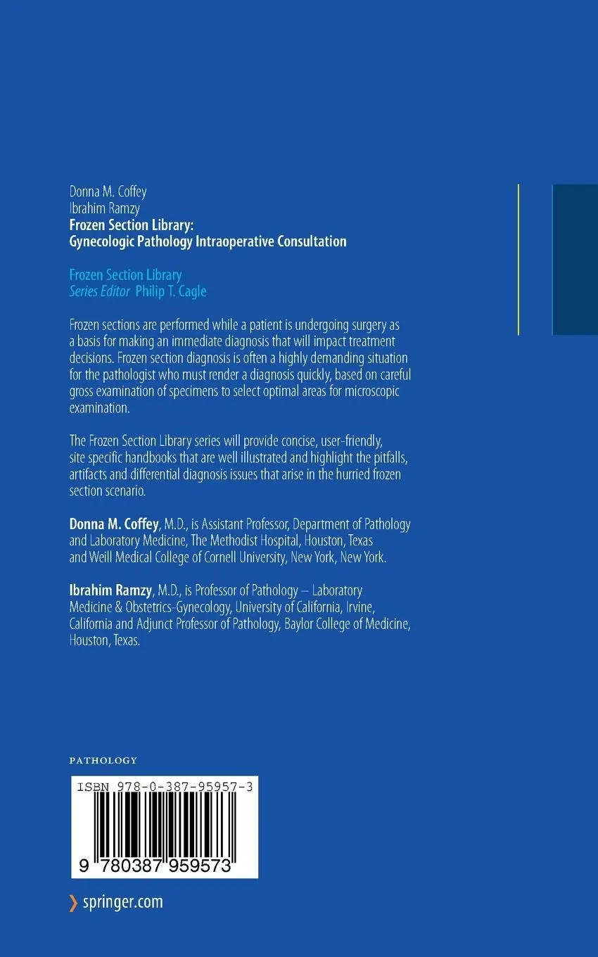 Rückseite: 9780387959573 | Frozen Section Library: Gynecologic Pathology Intraoperative...