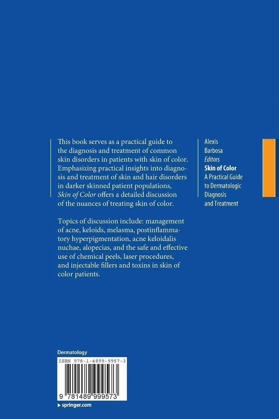 Rückseite: 9781489999573 | Skin of Color | Victoria H. Barbosa (u. a.) | Taschenbuch | xiv | 2014