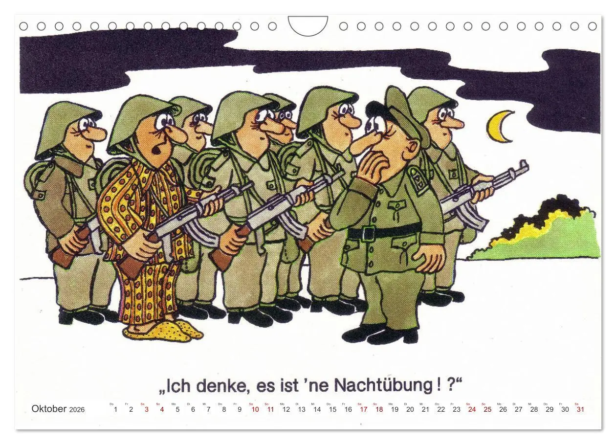 Bild: 9783457259573 | Da lachte die NVA - Karikaturen aus der DDR (Wandkalender 2026 DIN...
