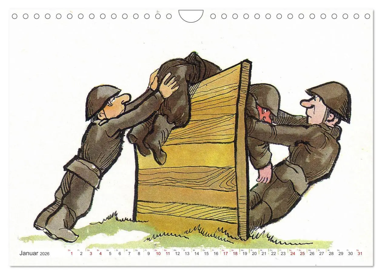 Bild: 9783457259573 | Da lachte die NVA - Karikaturen aus der DDR (Wandkalender 2026 DIN...