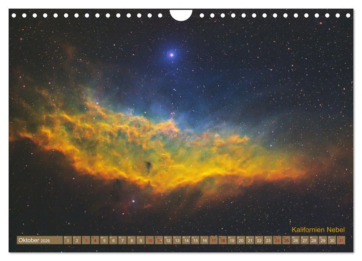 Bild: 9783457329573 | Deep Sky Kalender (Wandkalender 2026 DIN A4 quer), CALVENDO...