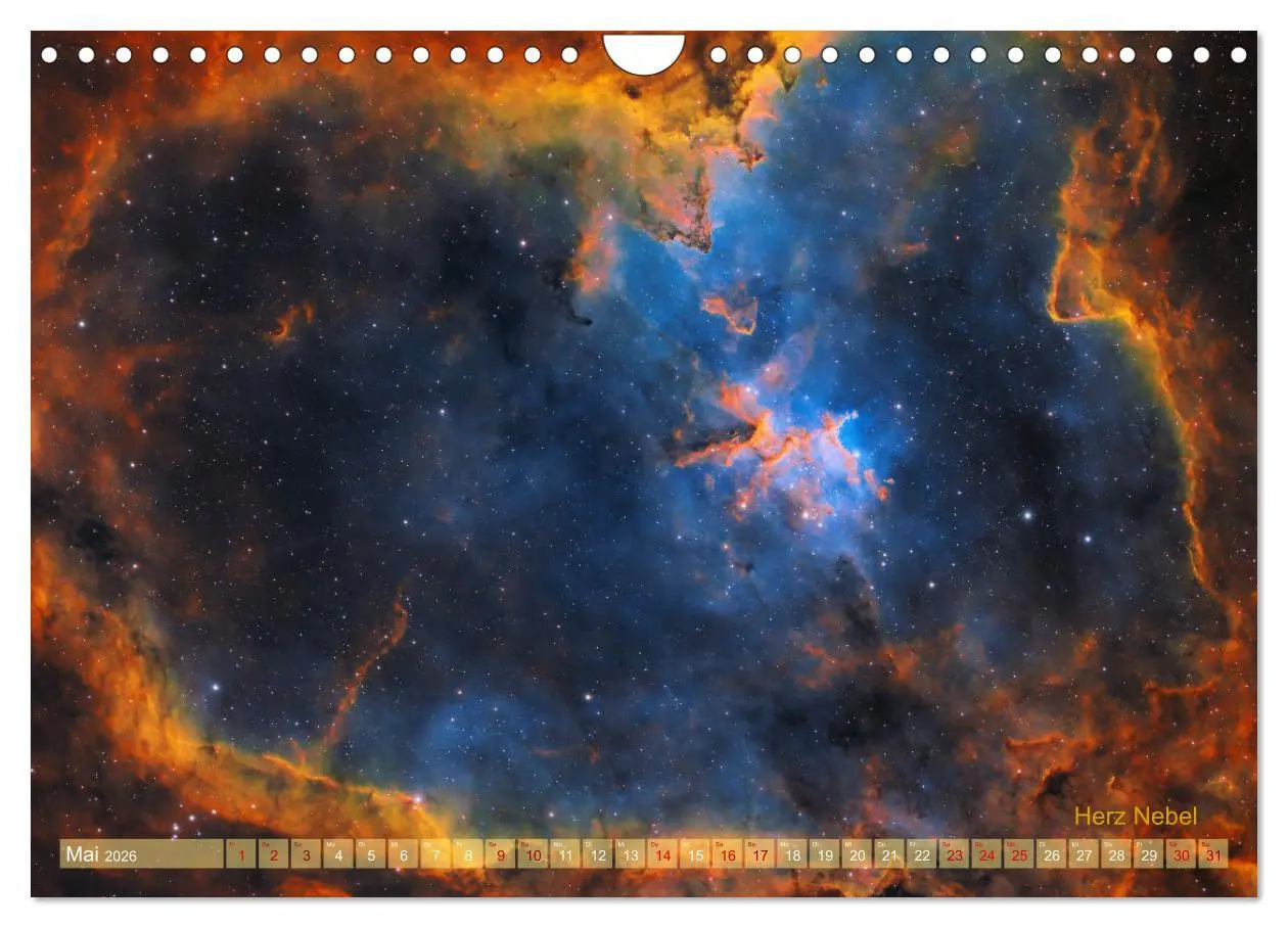 Bild: 9783457329573 | Deep Sky Kalender (Wandkalender 2026 DIN A4 quer), CALVENDO...