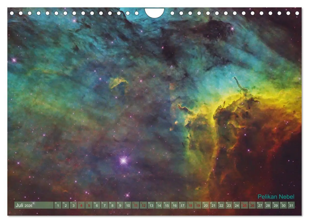 Bild: 9783457329573 | Deep Sky Kalender (Wandkalender 2026 DIN A4 quer), CALVENDO...