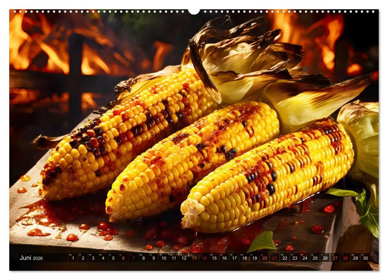 Bild: 9783457499573 | BBQ Feuerzauber - Grillkalender (Wandkalender 2026 DIN A2 quer),...