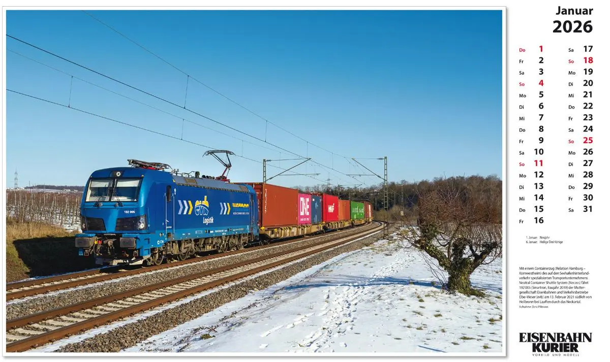 Bild: 9783844659573 | Vectron 2026 | Kalender | 13 S. | Deutsch | 2026 | EK-Verlag