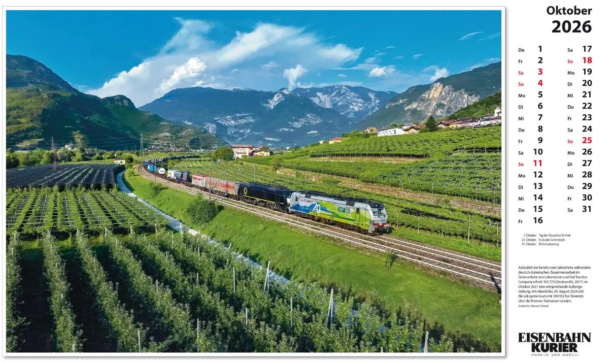 Bild: 9783844659573 | Vectron 2026 | Kalender | 13 S. | Deutsch | 2026 | EK-Verlag