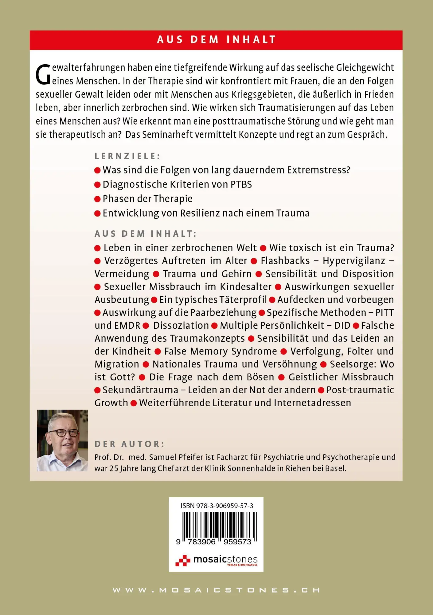 Bild: 9783906959573 | Trauma | Samuel Pfeifer | Taschenbuch | Buch | Deutsch | 2022