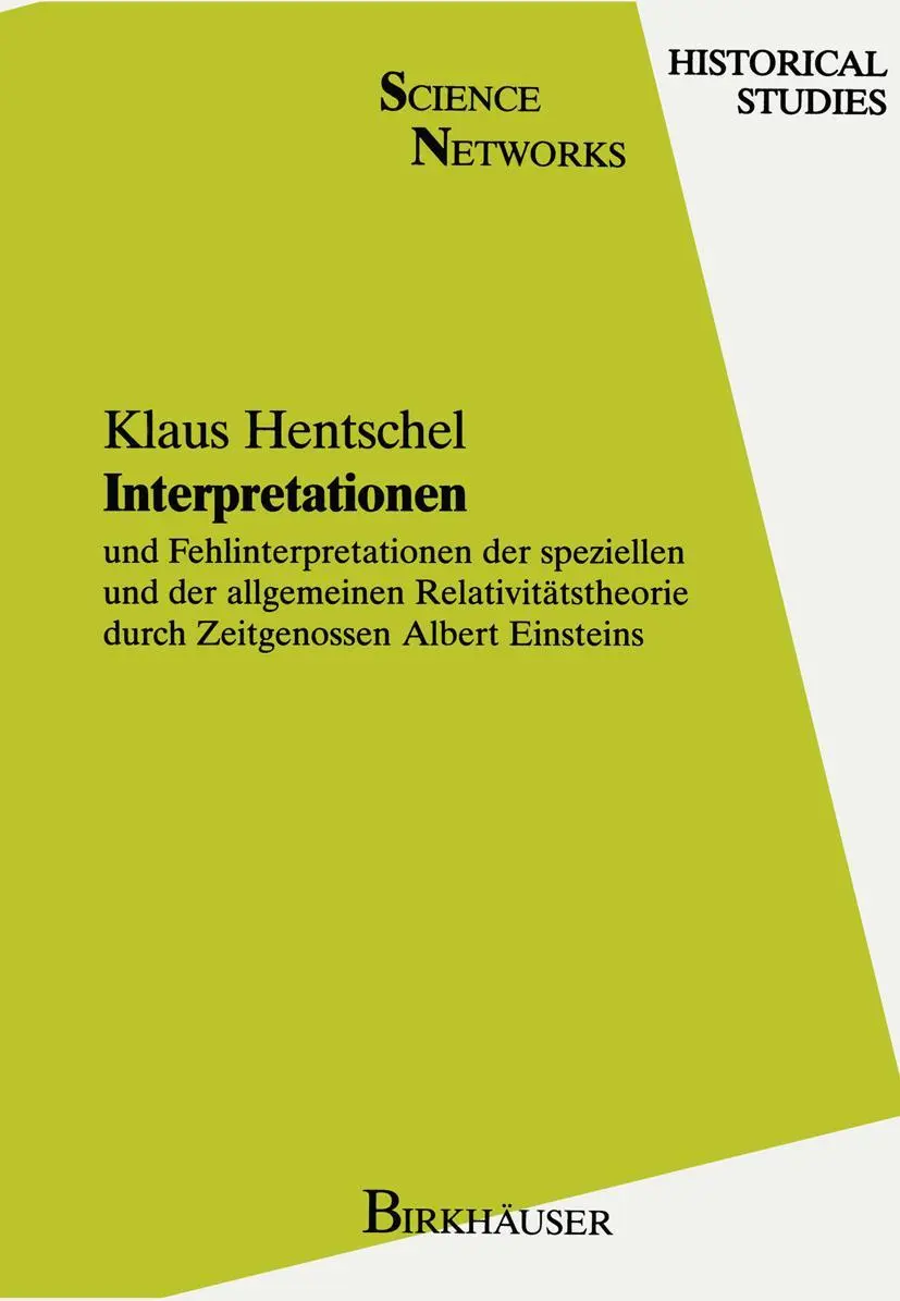 Cover: 9783034899673 | Interpretationen | Klaus Hentschel | Taschenbuch | cxxix | Deutsch