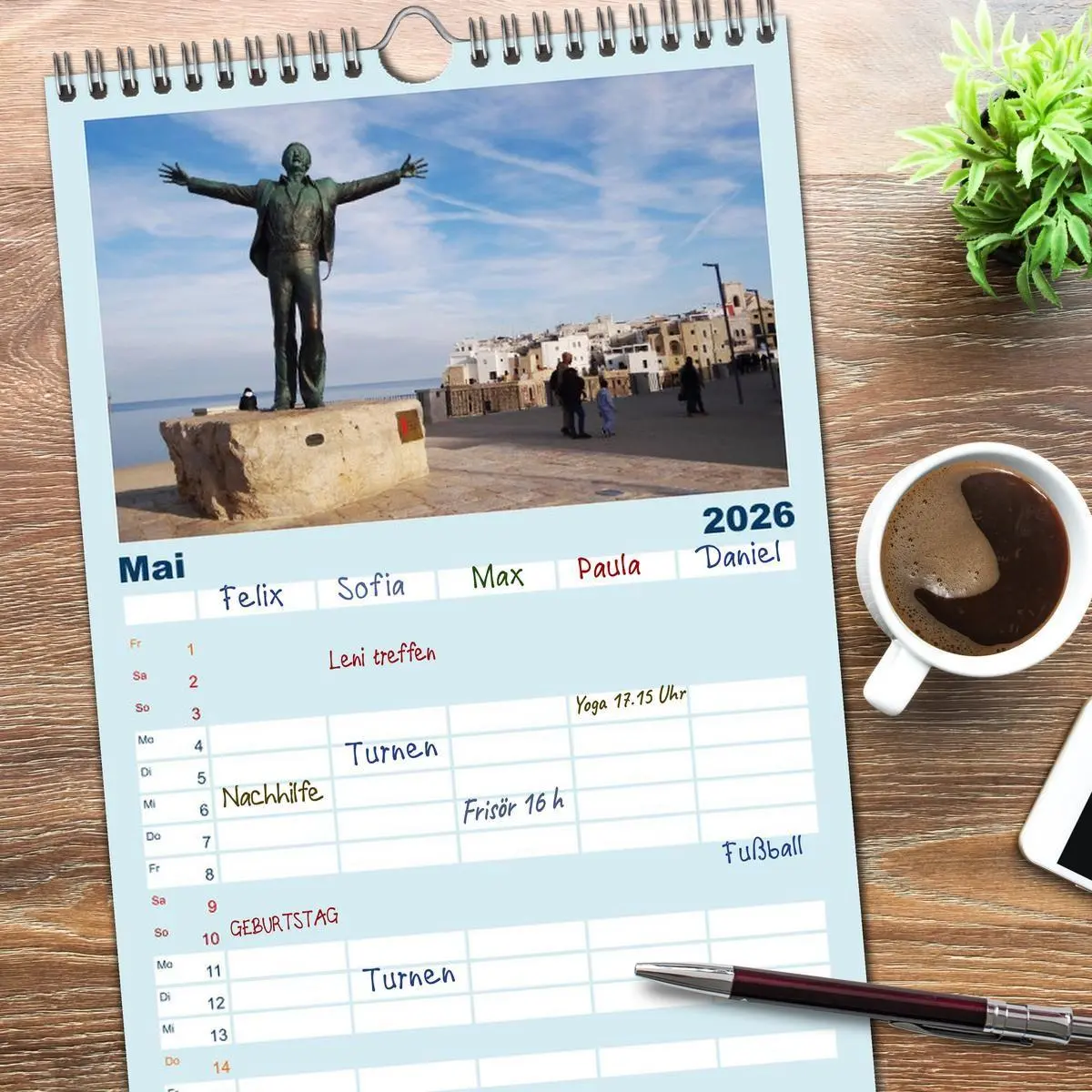 Bild: 9783516649673 | Familienplaner 2026 - Apulien ... der Süden Italiens mit 5 Spalten...