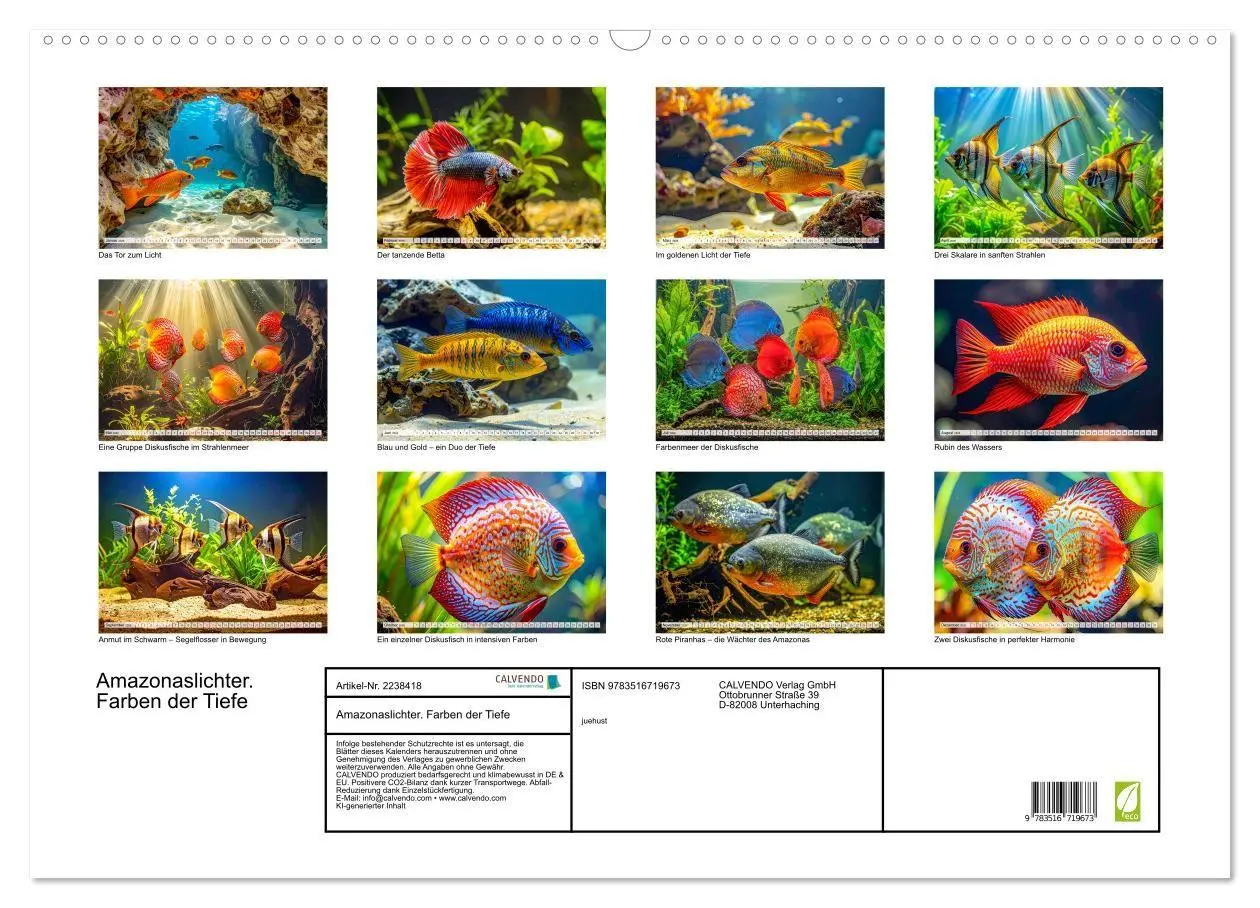 Bild: 9783516719673 | Amazonaslichter. Farben der Tiefe (Wandkalender 2026 DIN A2 quer),...