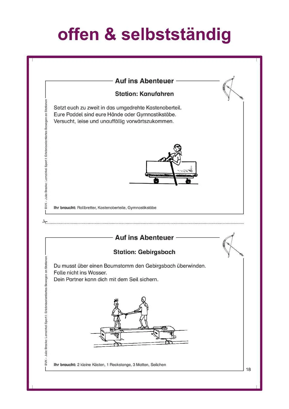 Bild: 9783932519673 | Lernzirkel Sport I: Erlebnisorientiertes Bewegen an Stationen | Bracke