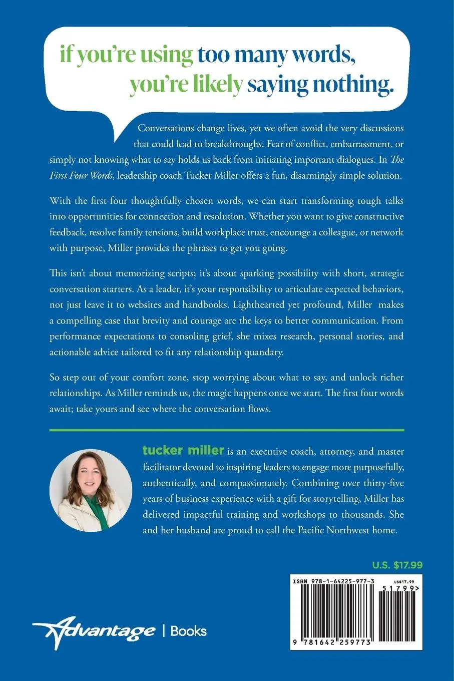 Rückseite: 9781642259773 | The First Four Words | Tucker Miller | Taschenbuch | Englisch | 2024