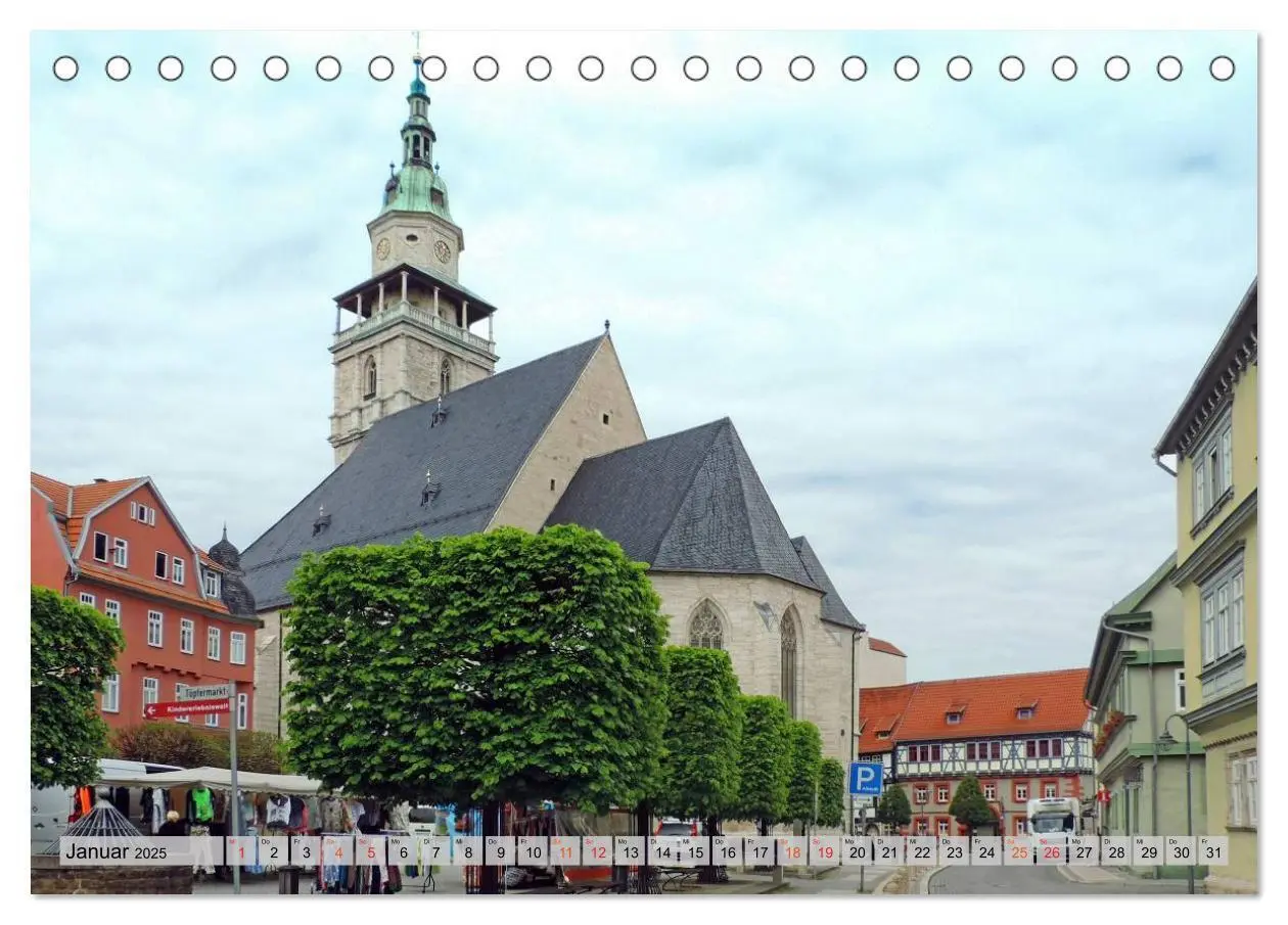 Bild: 9783435459773 | Bad Langensalza - Die Kur- und Gartenstadt (Tischkalender 2025 DIN...