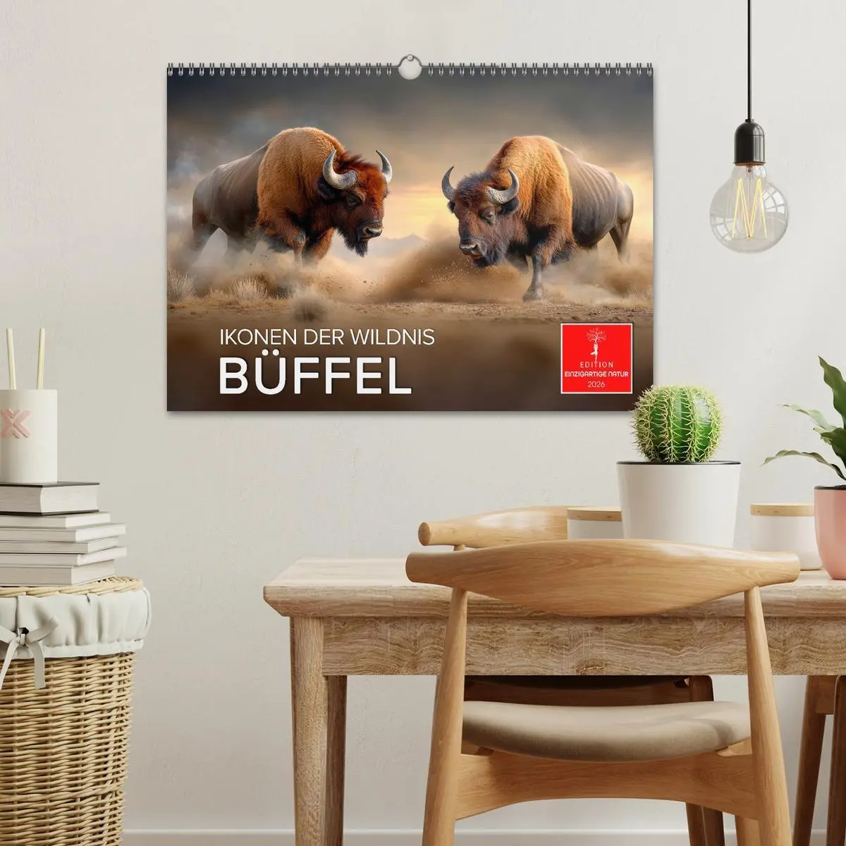 Bild: 9783457309773 | Büffel - Ikonen der Wildnis (Wandkalender 2026 DIN A3 quer),...