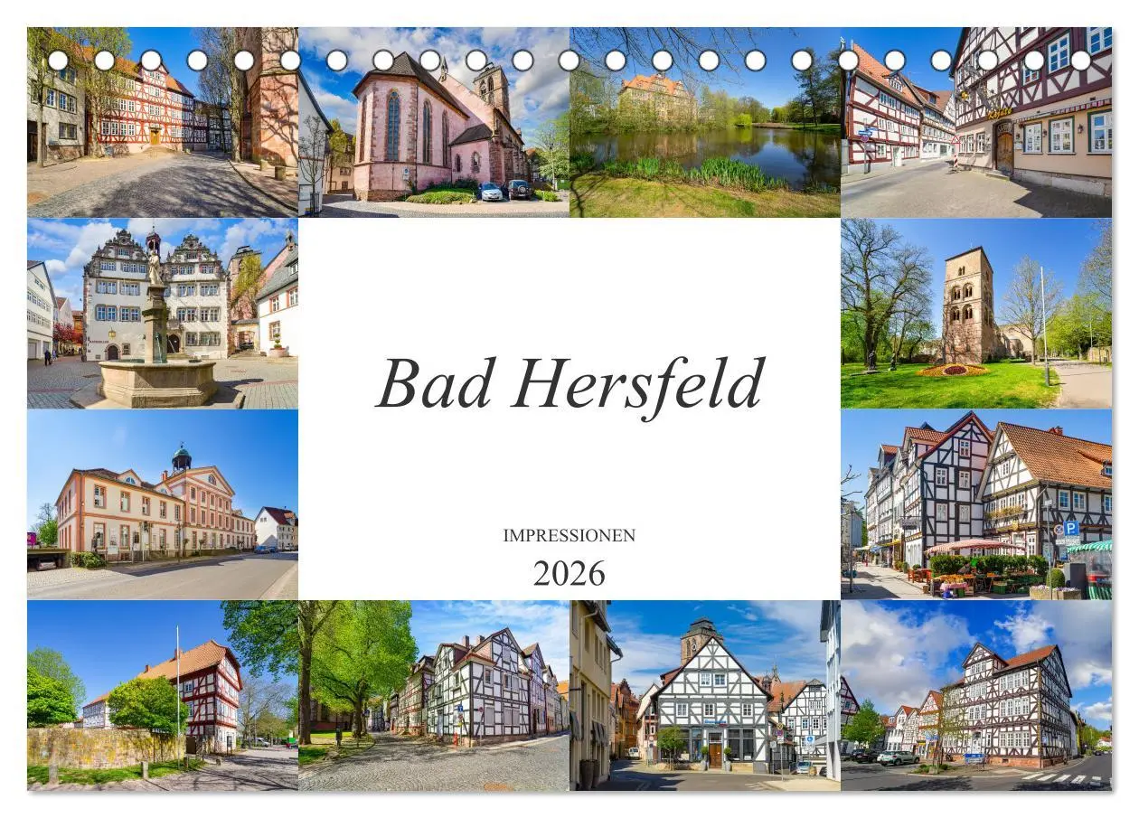 Cover: 9783457619773 | Bad Hersfeld Impressionen (Tischkalender 2026 DIN A5 quer),...