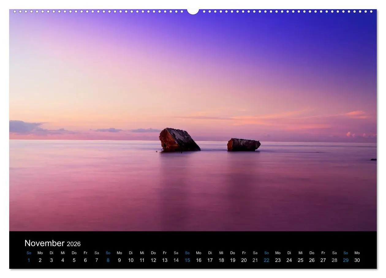 Bild: 9783516189773 | Sonnenuntergänge (Wandkalender 2026 DIN A2 quer), CALVENDO...