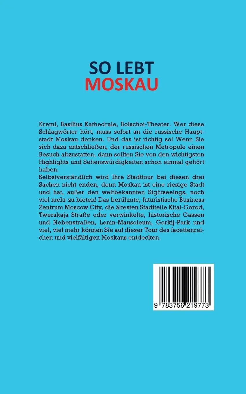 Rückseite: 9783756219773 | So lebt Moskau | Dennis Lohkamp | Taschenbuch | Paperback | 74 S.