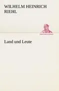 Cover: 9783842419773 | Land und Leute | Wilhelm Heinrich Riehl | Taschenbuch | Paperback