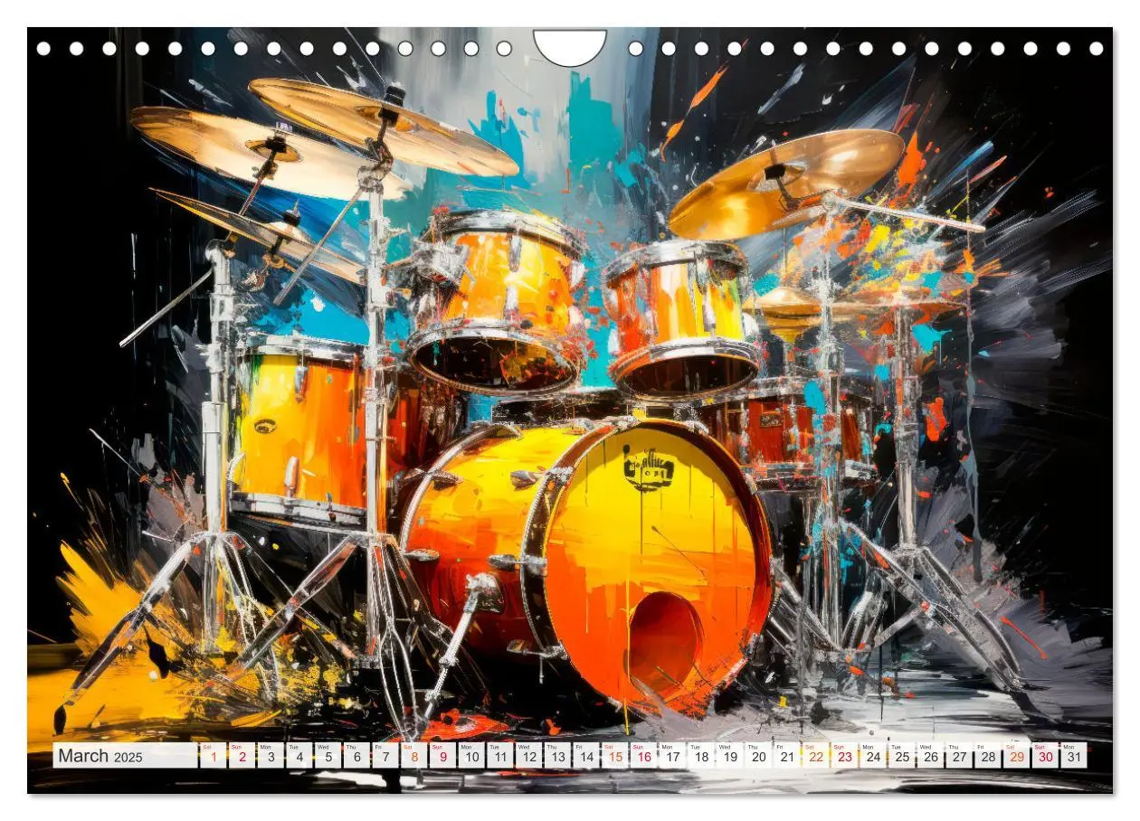 Bild: 9781325999873 | Musical Instruments CHARMING MODERN PRESENTATION (Wall Calendar...