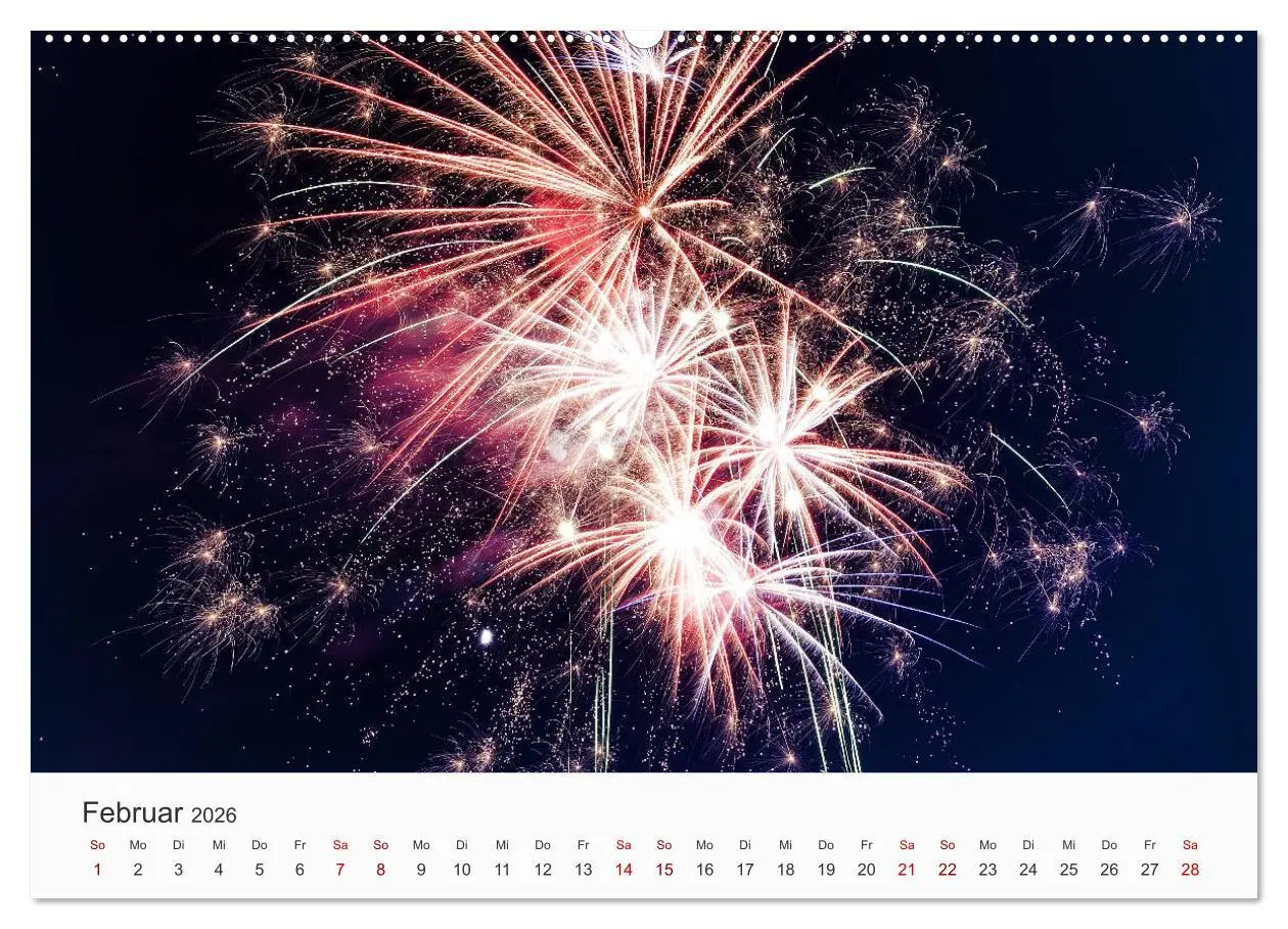 Bild: 9783457779873 | Feuerwerke - Kunstwerke am Himmel (Wandkalender 2026 DIN A2 quer),...