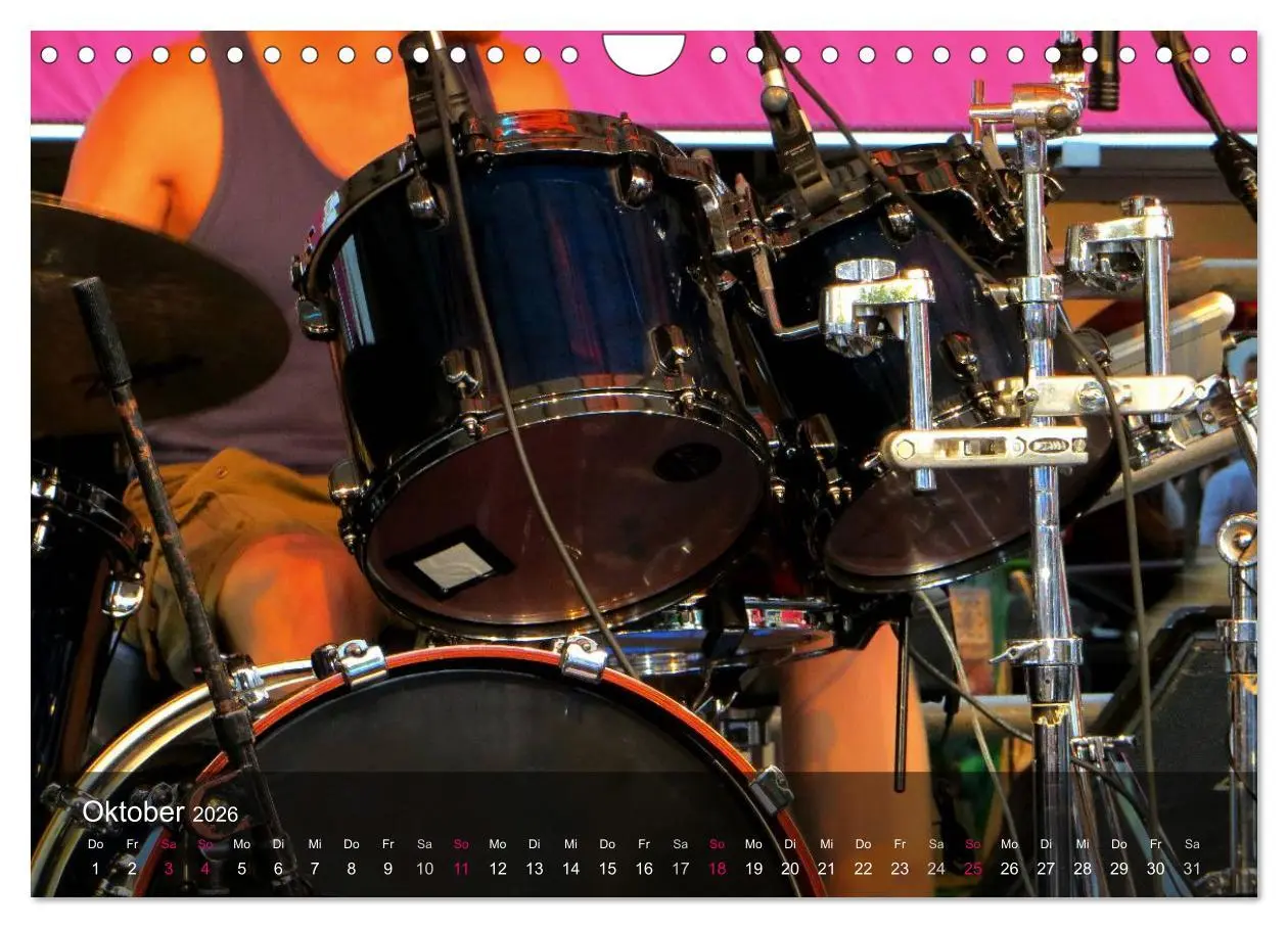 Bild: 9783516009873 | Schlagzeug onstage (Wandkalender 2026 DIN A4 quer), CALVENDO...