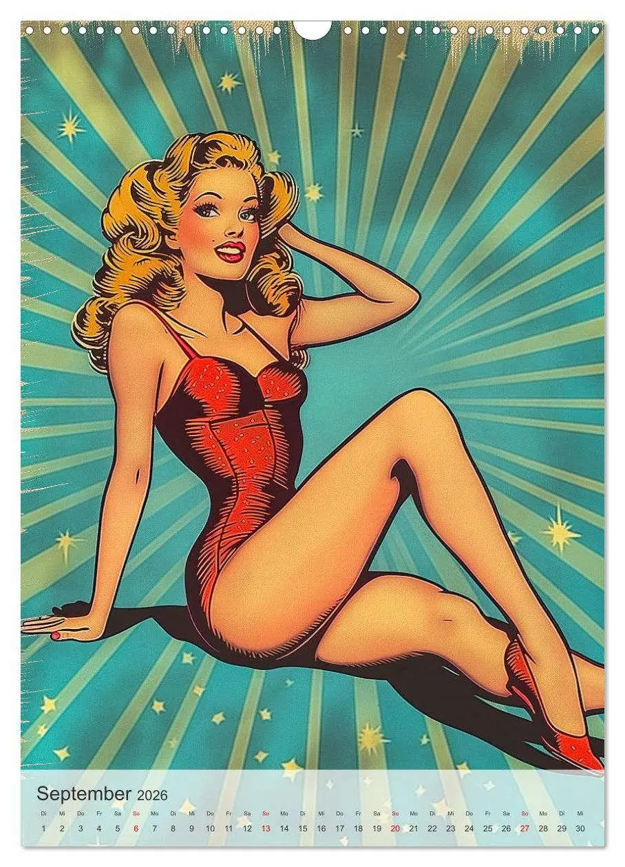Bild: 9783516249873 | Retro PinUp Girls (Wandkalender 2026 DIN A3 hoch), CALVENDO...