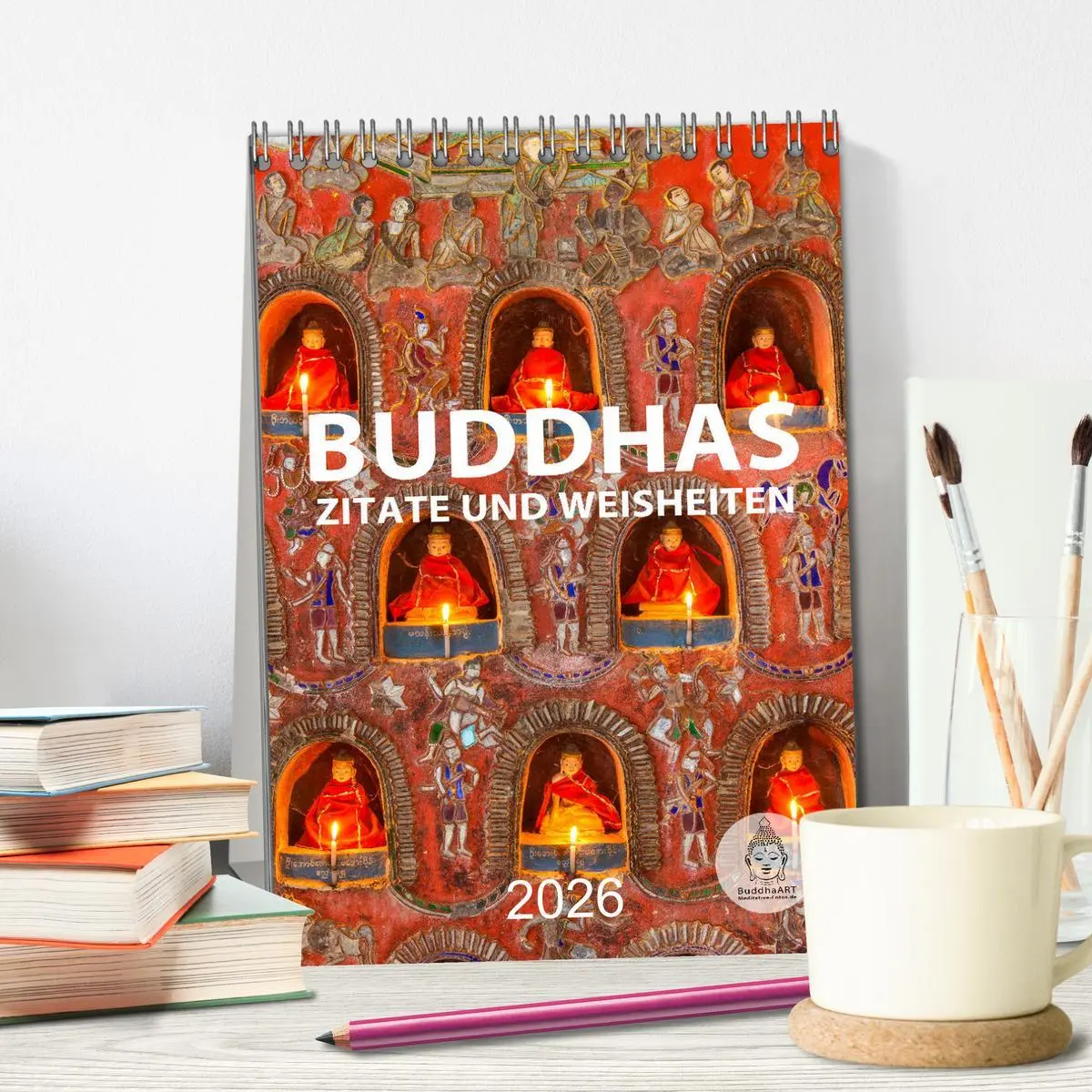 Bild: 9783516319873 | Buddhas Zitate und Weisheiten (Tischkalender 2026 DIN A5 hoch),...