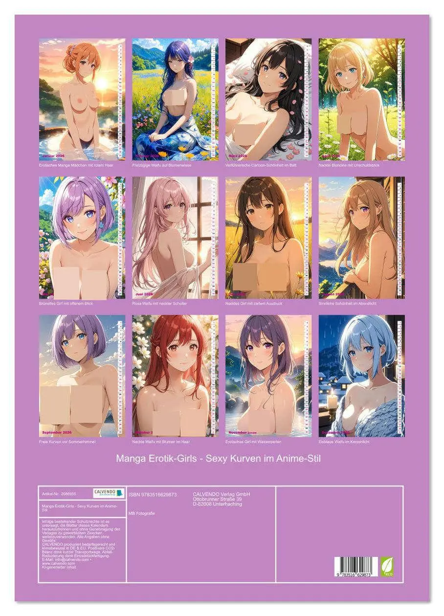 Bild: 9783516629873 | Manga Erotik-Girls - Sexy Kurven im Anime-Stil (Wandkalender 2026...