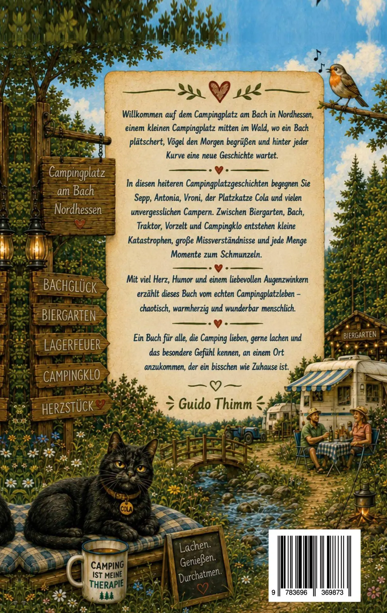 Rückseite: 9783696369873 | Zwischen Bach, Biergarten und Campingklo | Guido Thimm | Taschenbuch