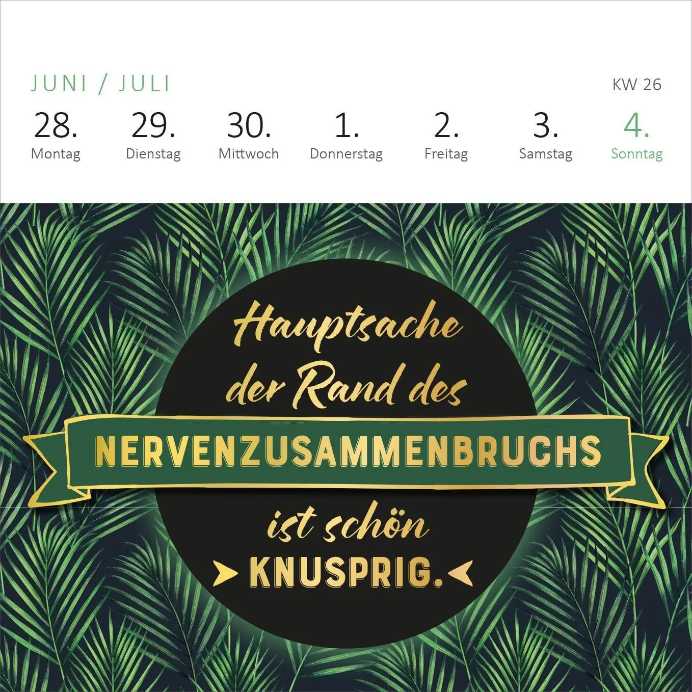 Bild: 4014489139973 | Mini-Wochenkalender Bevor ich mich jetzt aufrege, ist es mir lieber...