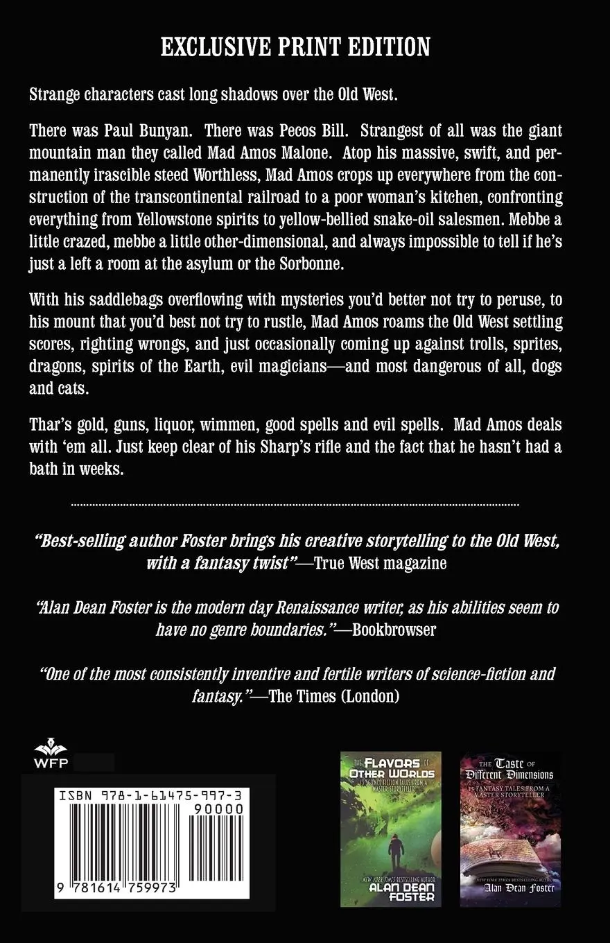 Rückseite: 9781614759973 | Mad Amos Malone | The Complete Stories | Alan Dean Foster | Buch