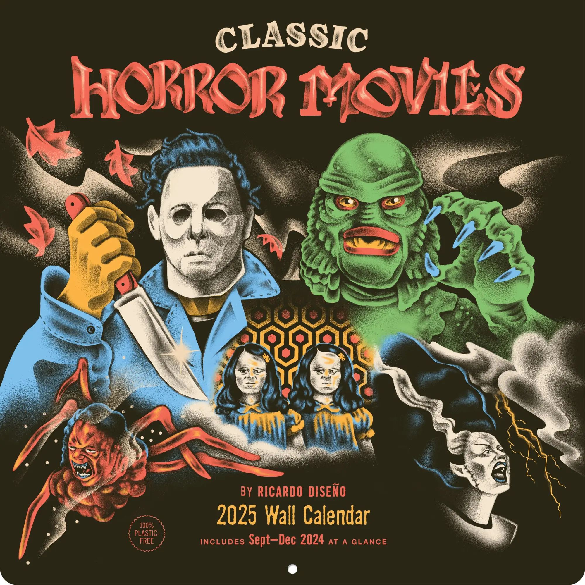 Cover: 9781797229973 | Classic Horror Movies 2025 Wall Calendar | Ricardo Diseño | Kalender
