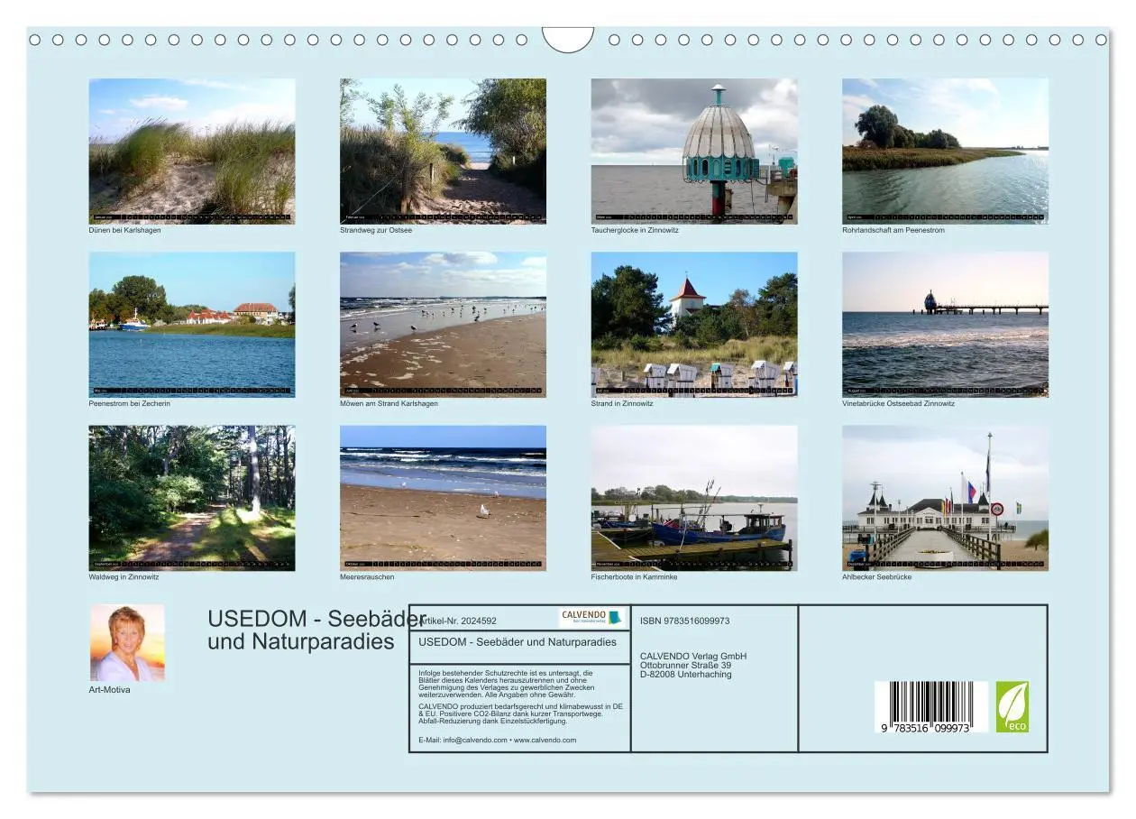 Bild: 9783516099973 | USEDOM - Seebäder und Naturparadies (Wandkalender 2026 DIN A3...