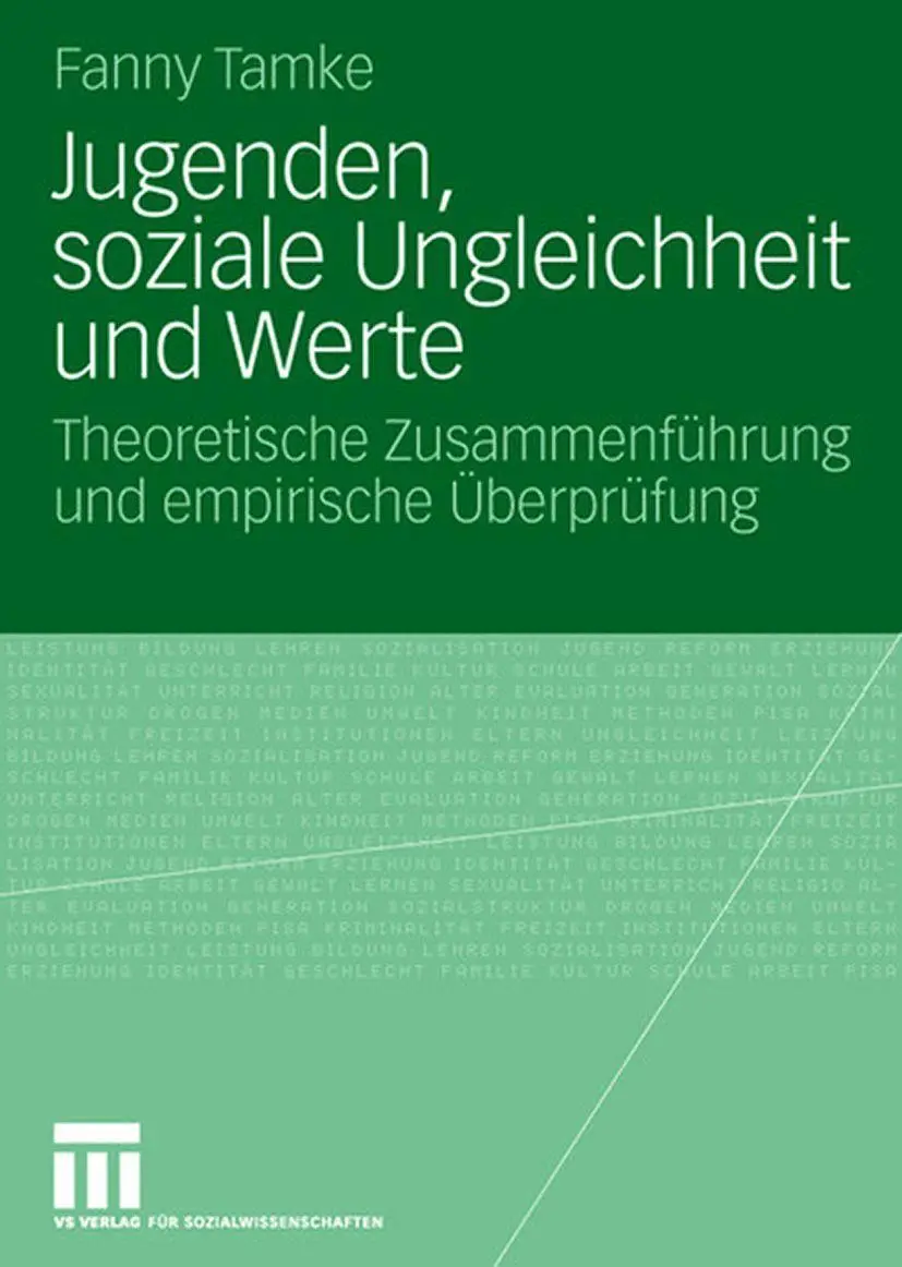 Cover: 9783531159973 | Jugenden, soziale Ungleichheit und Werte | Fanny Tamke | Taschenbuch