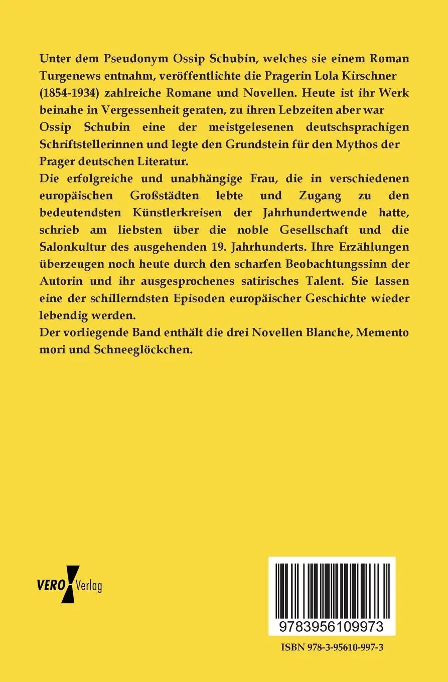 Rückseite: 9783956109973 | Es fiel Reif in der Frühlingsnacht | Ossip Schubin | Taschenbuch
