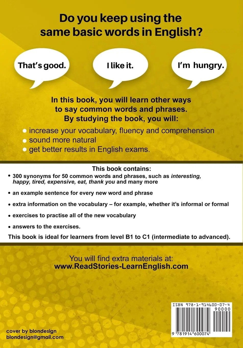 Rückseite: 9781914600074 | Other Ways to Say | 300 synonyms for 50 common words | Karen Kovacs