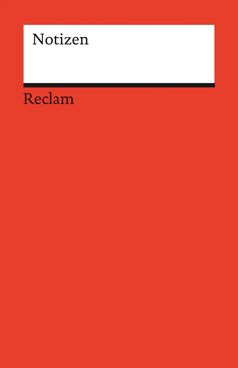 Cover: 9783150950074 | Notizen | Das kleine Reclam-Notizbuch blanko | Taschenbuch | 128 S.