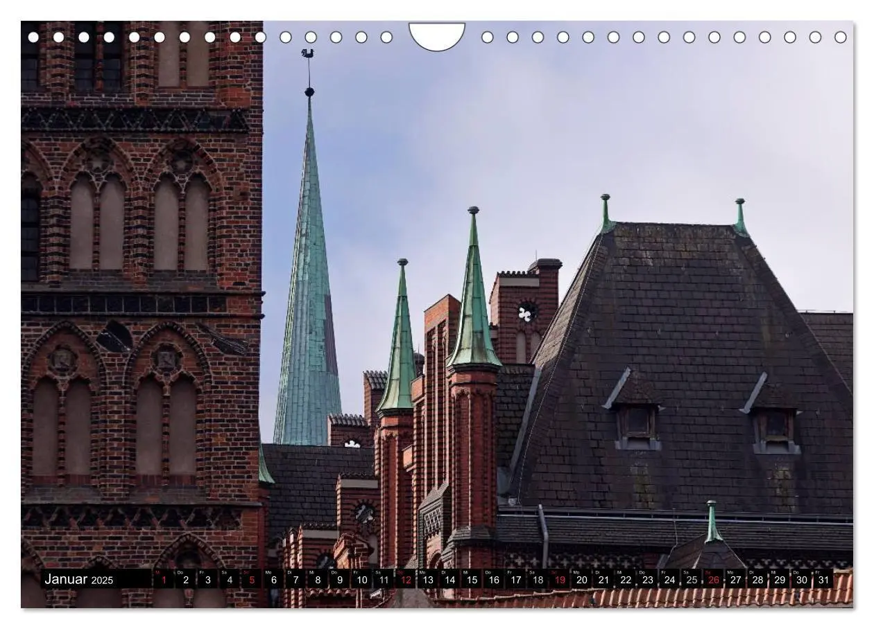 Bild: 9783435550074 | Ostseeperle Lübeck (Wandkalender 2025 DIN A4 quer), CALVENDO...