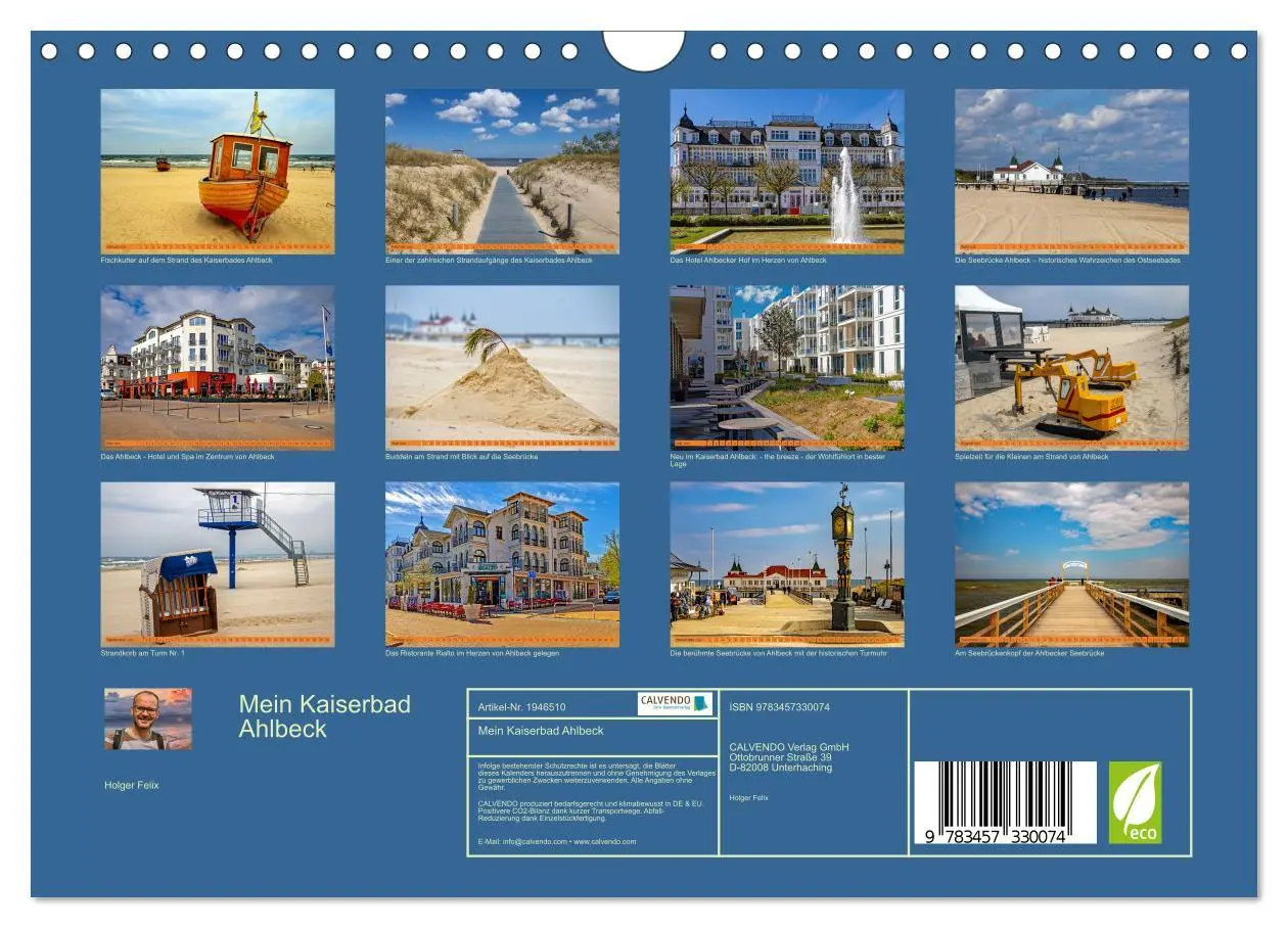 Bild: 9783457330074 | Mein Kaiserbad Ahlbeck (Wandkalender 2026 DIN A4 quer), CALVENDO...