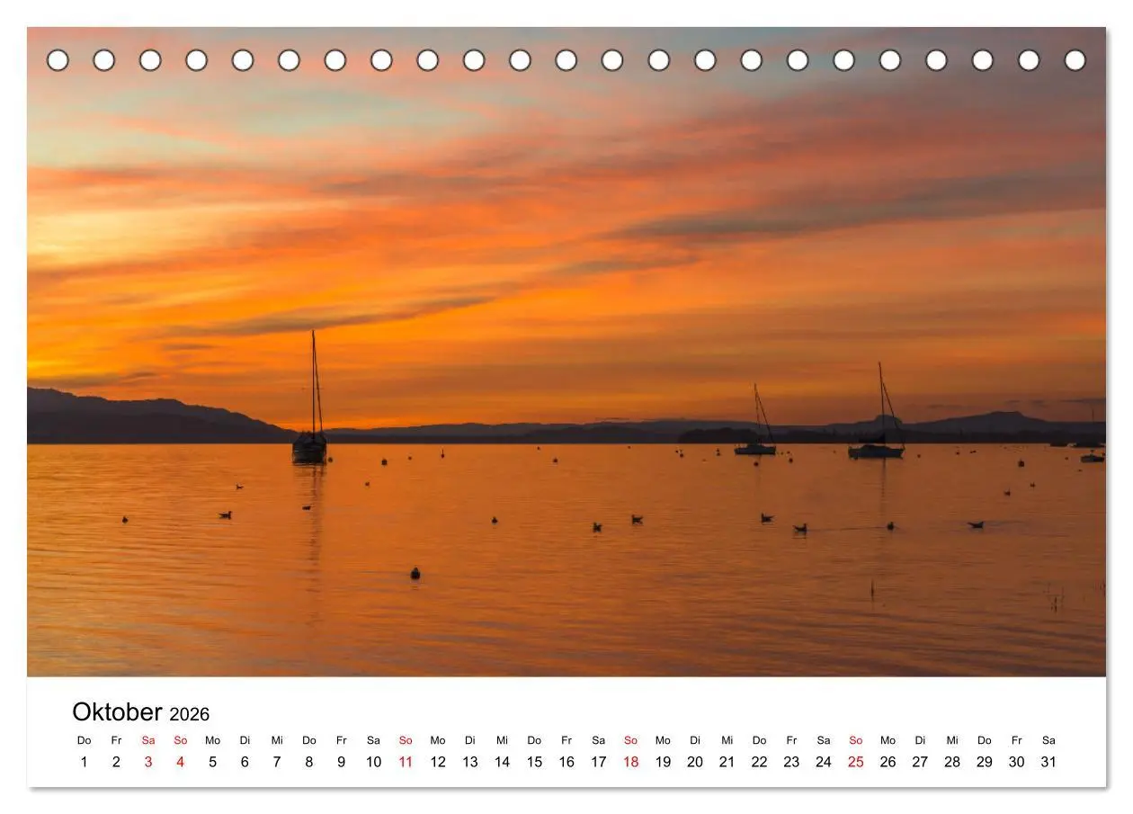 Bild: 9783457640074 | Urlaubsregion Bodensee (Tischkalender 2026 DIN A5 quer), CALVENDO...