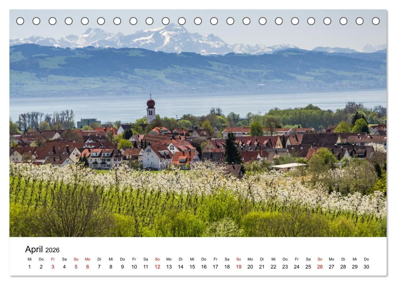 Bild: 9783457640074 | Urlaubsregion Bodensee (Tischkalender 2026 DIN A5 quer), CALVENDO...