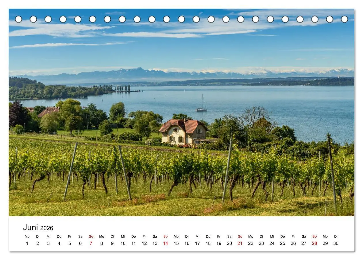 Bild: 9783457640074 | Urlaubsregion Bodensee (Tischkalender 2026 DIN A5 quer), CALVENDO...