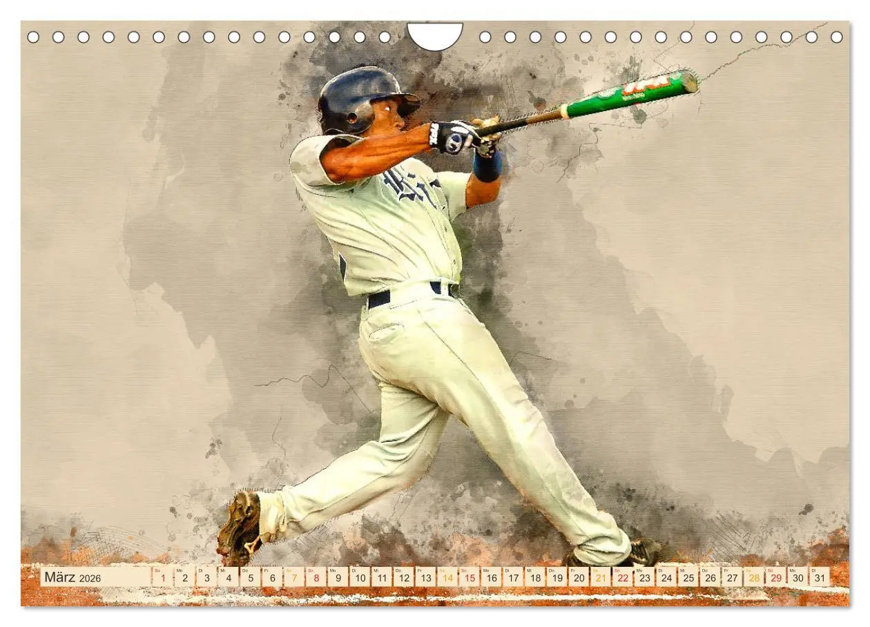 Bild: 9783457880074 | Ich liebe Baseball (Wandkalender 2026 DIN A4 quer), CALVENDO...