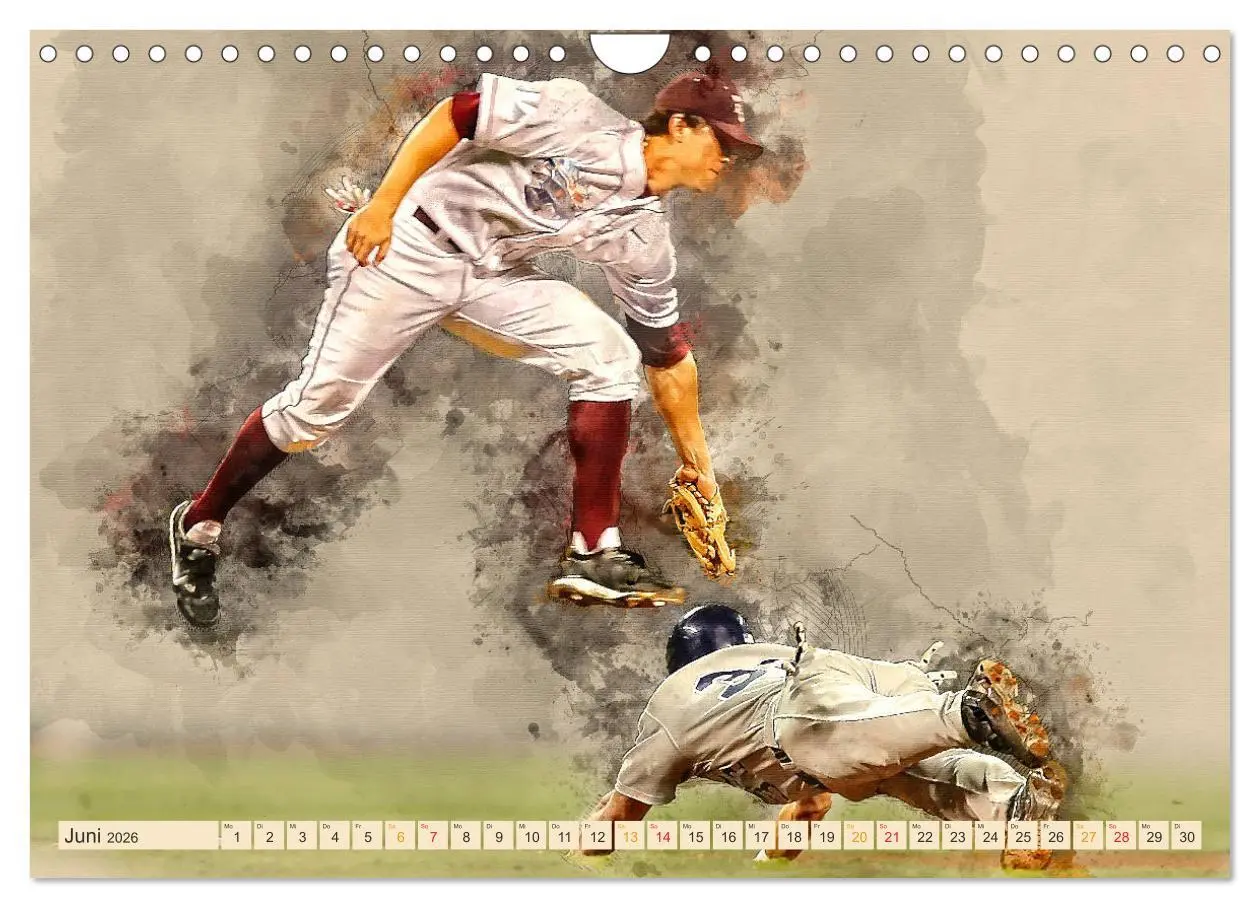 Bild: 9783457880074 | Ich liebe Baseball (Wandkalender 2026 DIN A4 quer), CALVENDO...