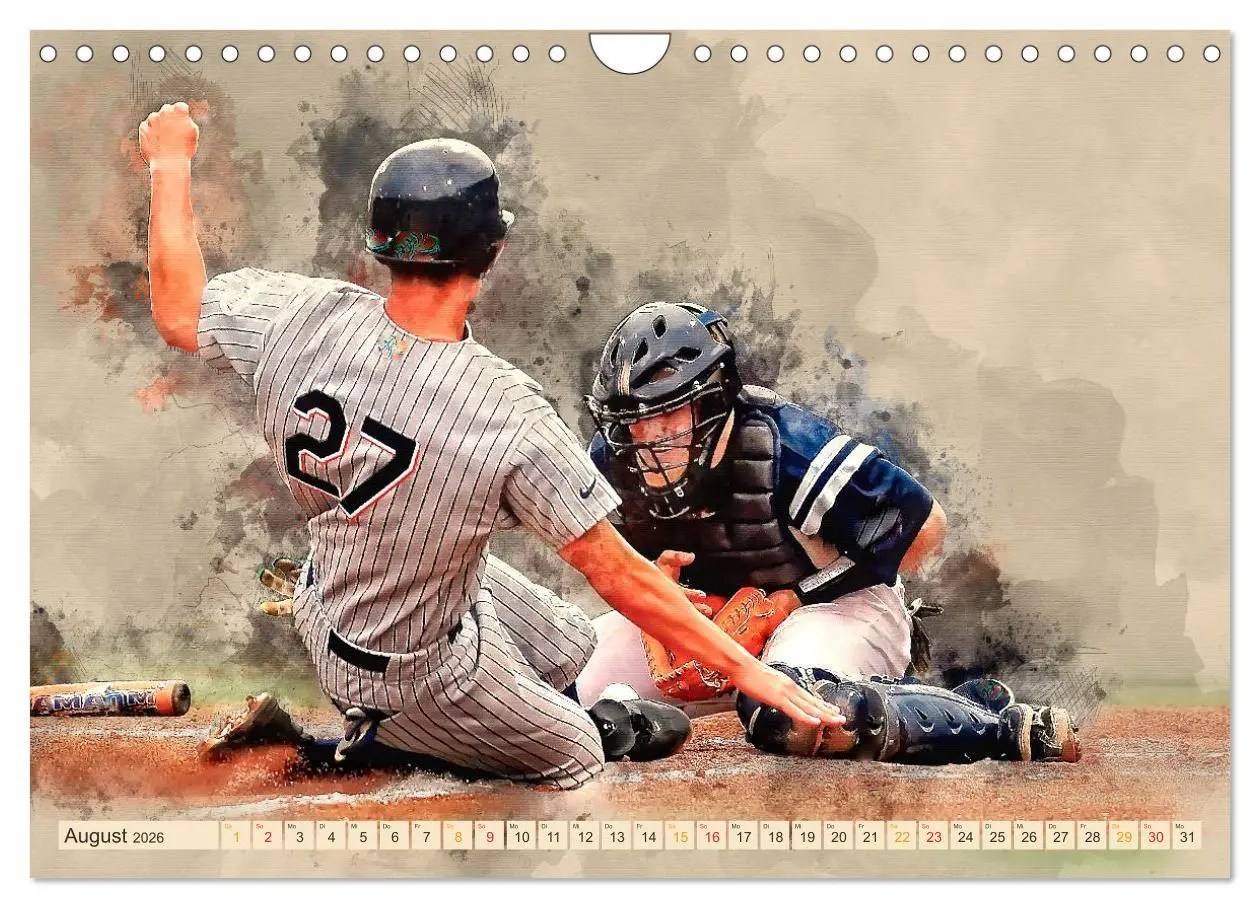 Bild: 9783457880074 | Ich liebe Baseball (Wandkalender 2026 DIN A4 quer), CALVENDO...