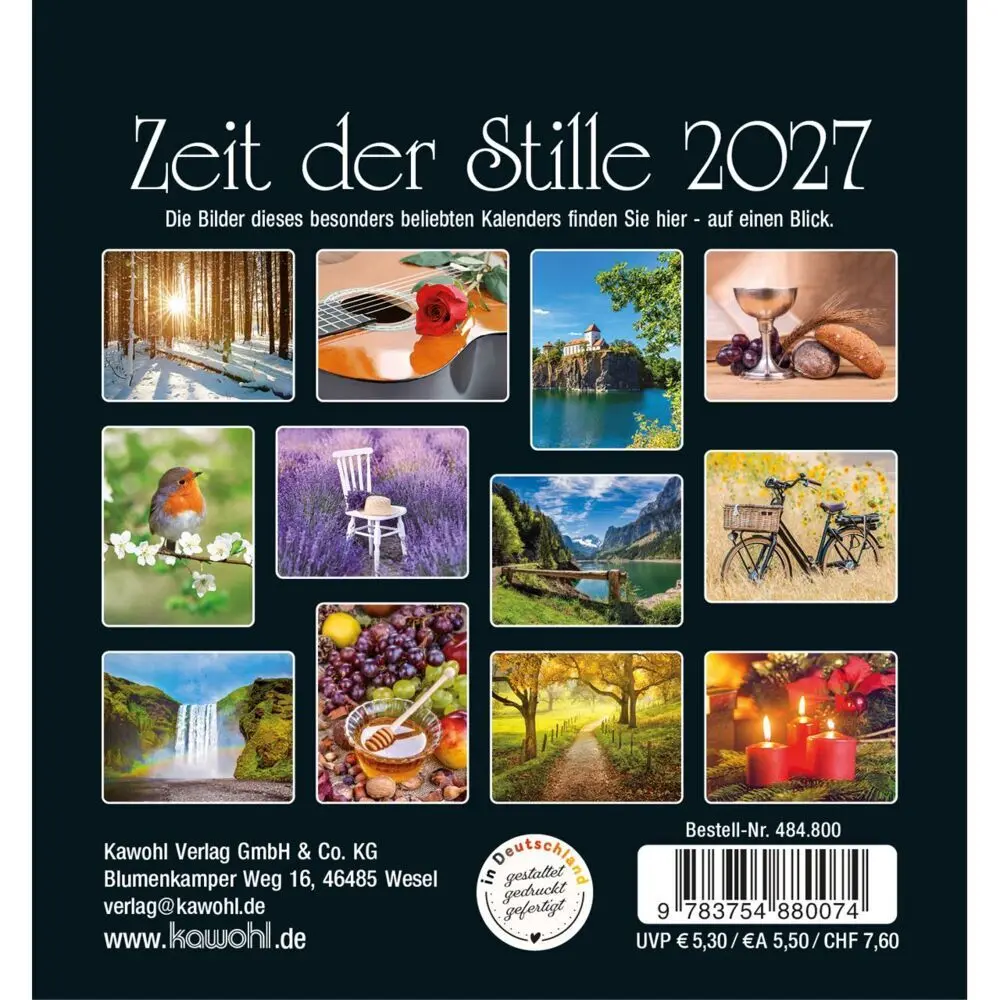 Bild: 9783754880074 | Zeit der Stille 2027 | Kalender | Spiralbindung | 14 S. | Deutsch
